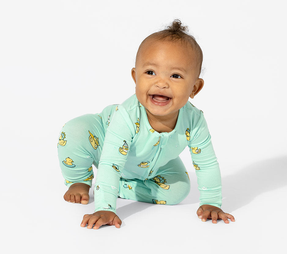 Flutterby Butterfly Bamboo Baby Convertible Footie Pajama