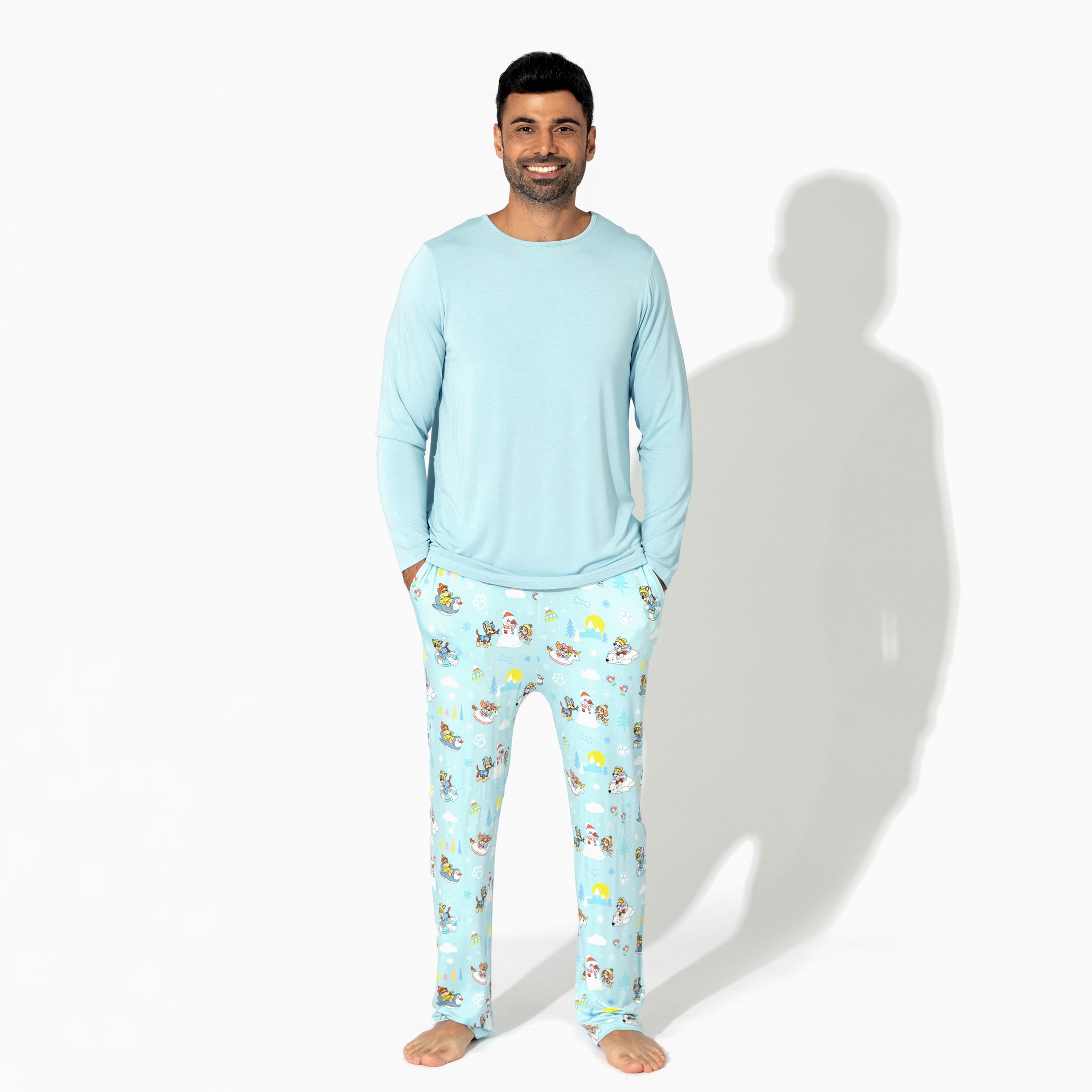 Snuggle Up with Paw Patrol: Winter Bamboo Men's Pajama Set M