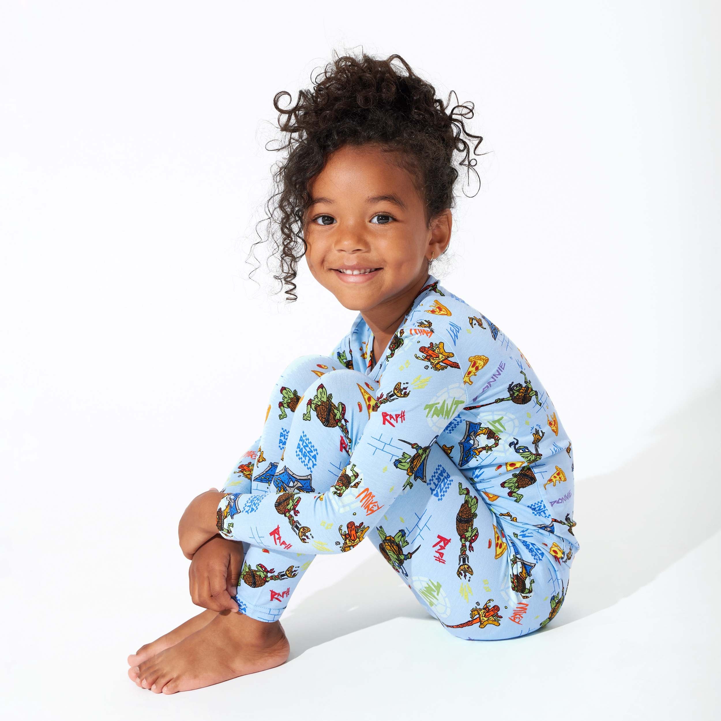 Bamboo Long Sleeve Pajama Set - Teenage Mutant Ninja Turtles Pizza