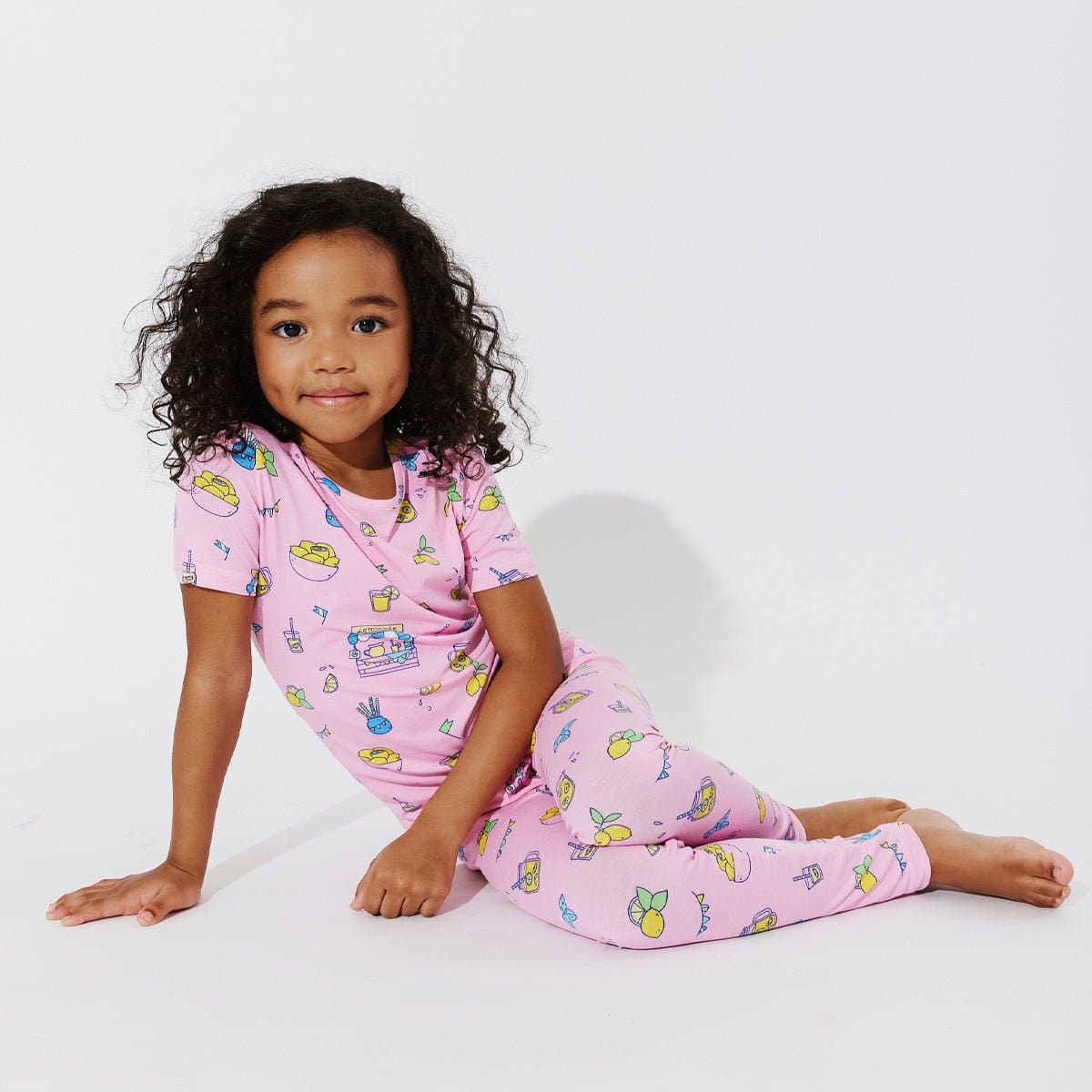 Pink Lemonade Bamboo Kids Pajamas | Bellabu Bear Softest Clothing