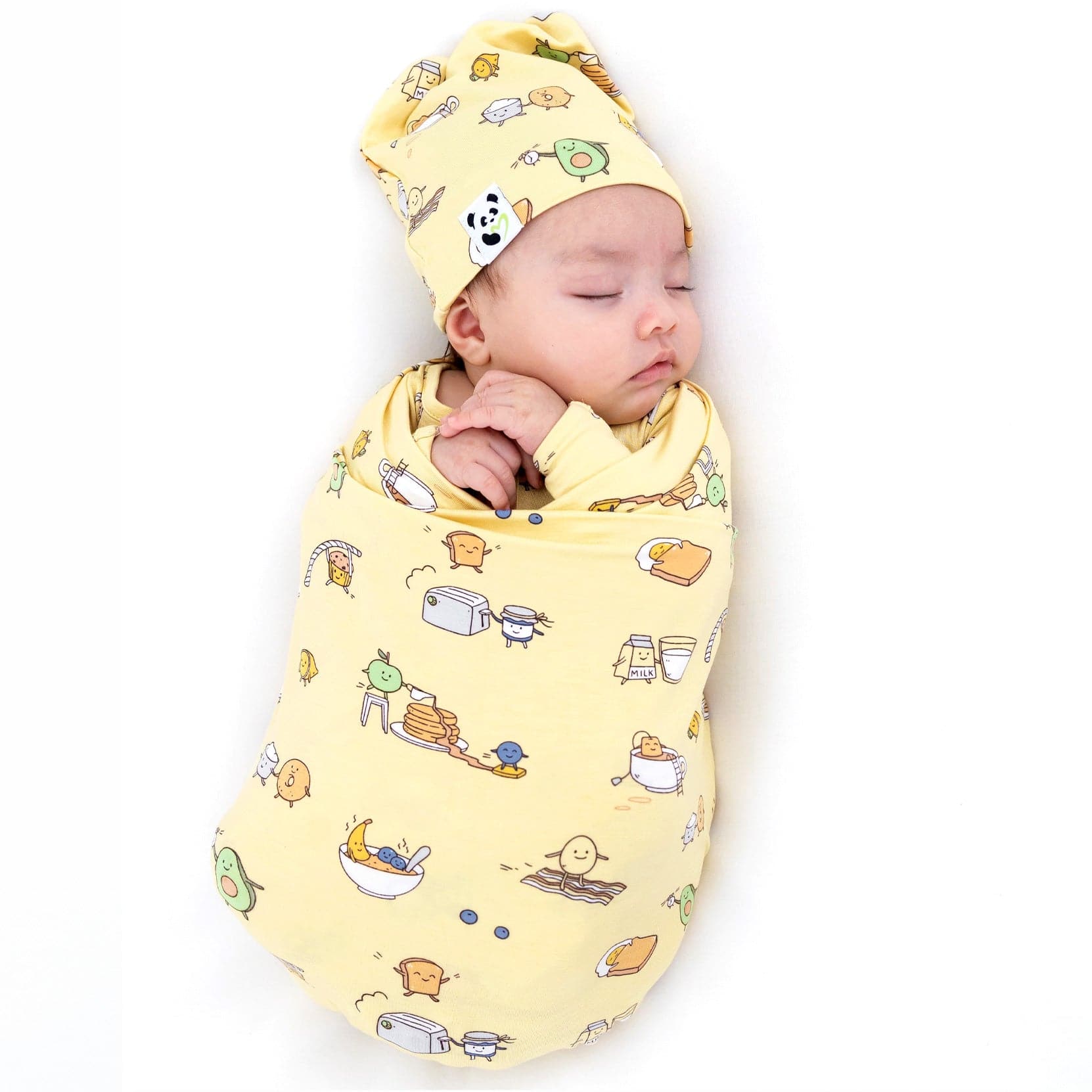 Love You Brunches Bamboo Swaddle & Beanie Set Bellabu Bear