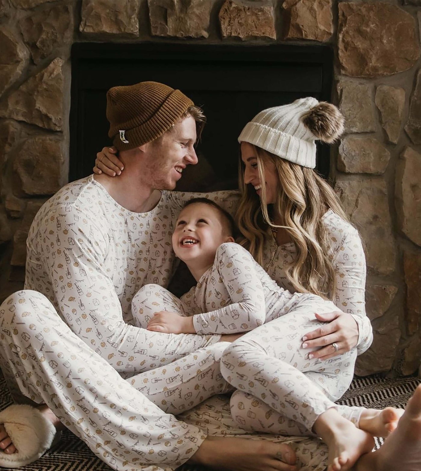 holiday family matching, matching pajamas for the whole family, family bamboo pjs
