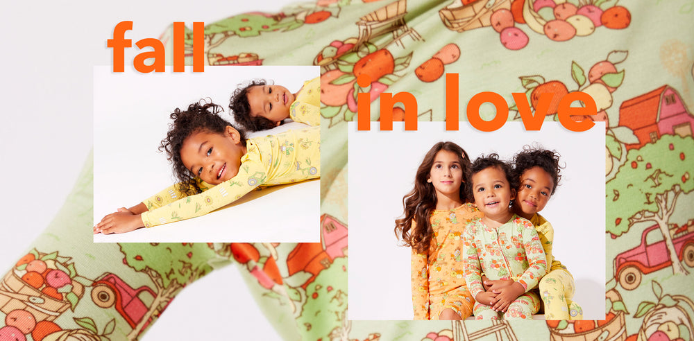 fall bamboo pajamas and clothing for babies and kids