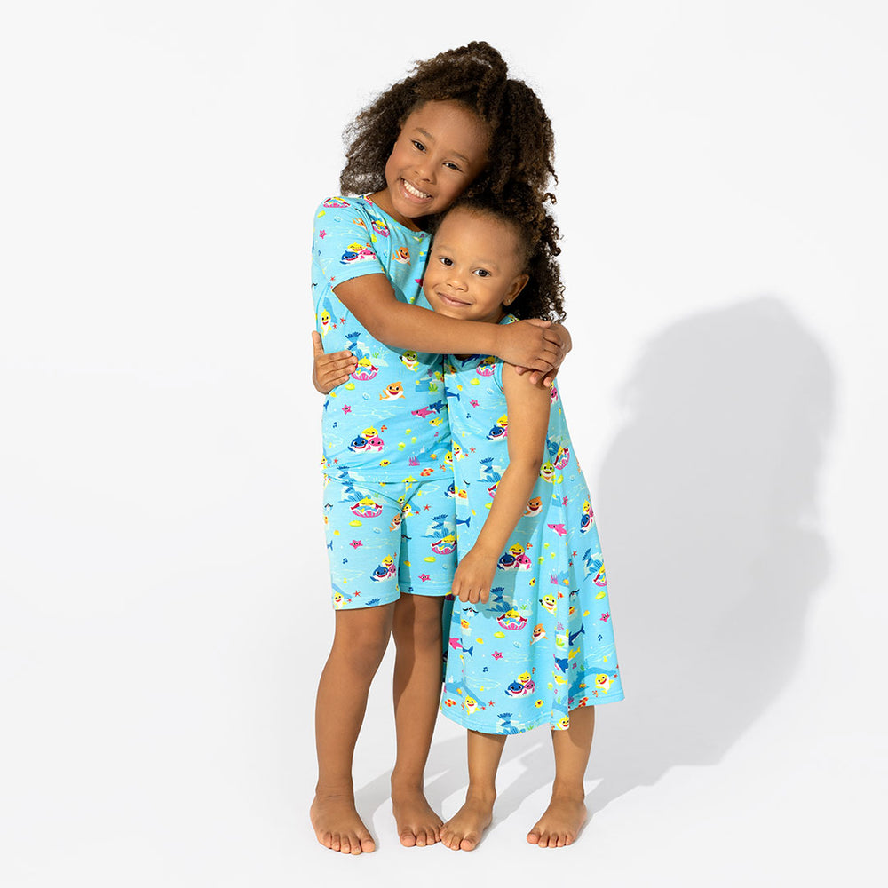 Dive into Comfort Baby Shark Bamboo Pajamas Collection Bellabu Bear