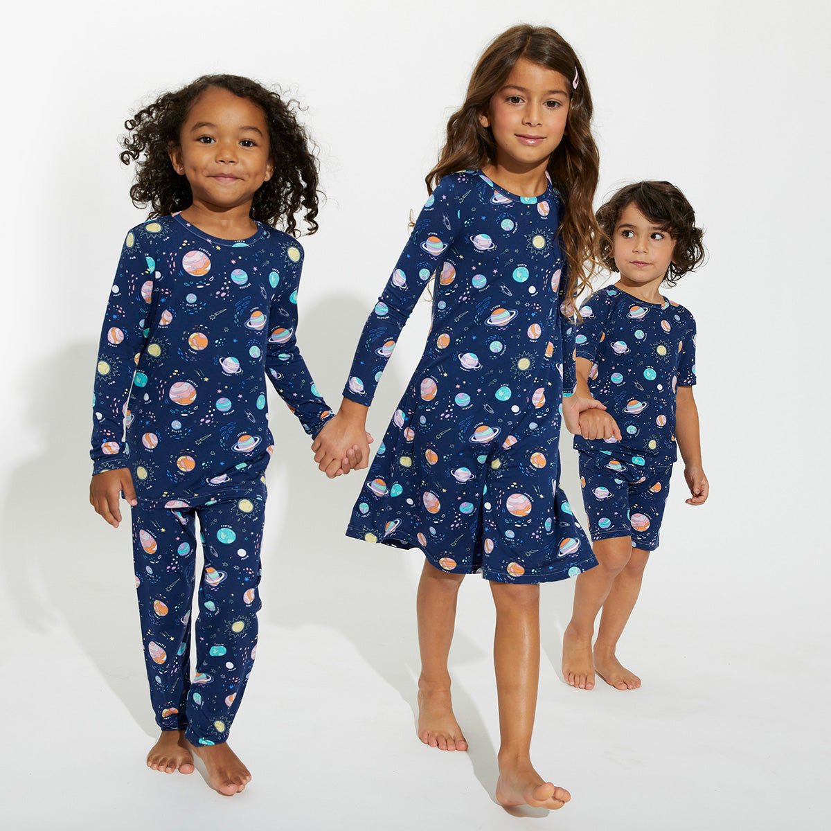 Space Pajamas Collection | Rockets, Planets, & Solid Bamboo Family Matching Pajamas