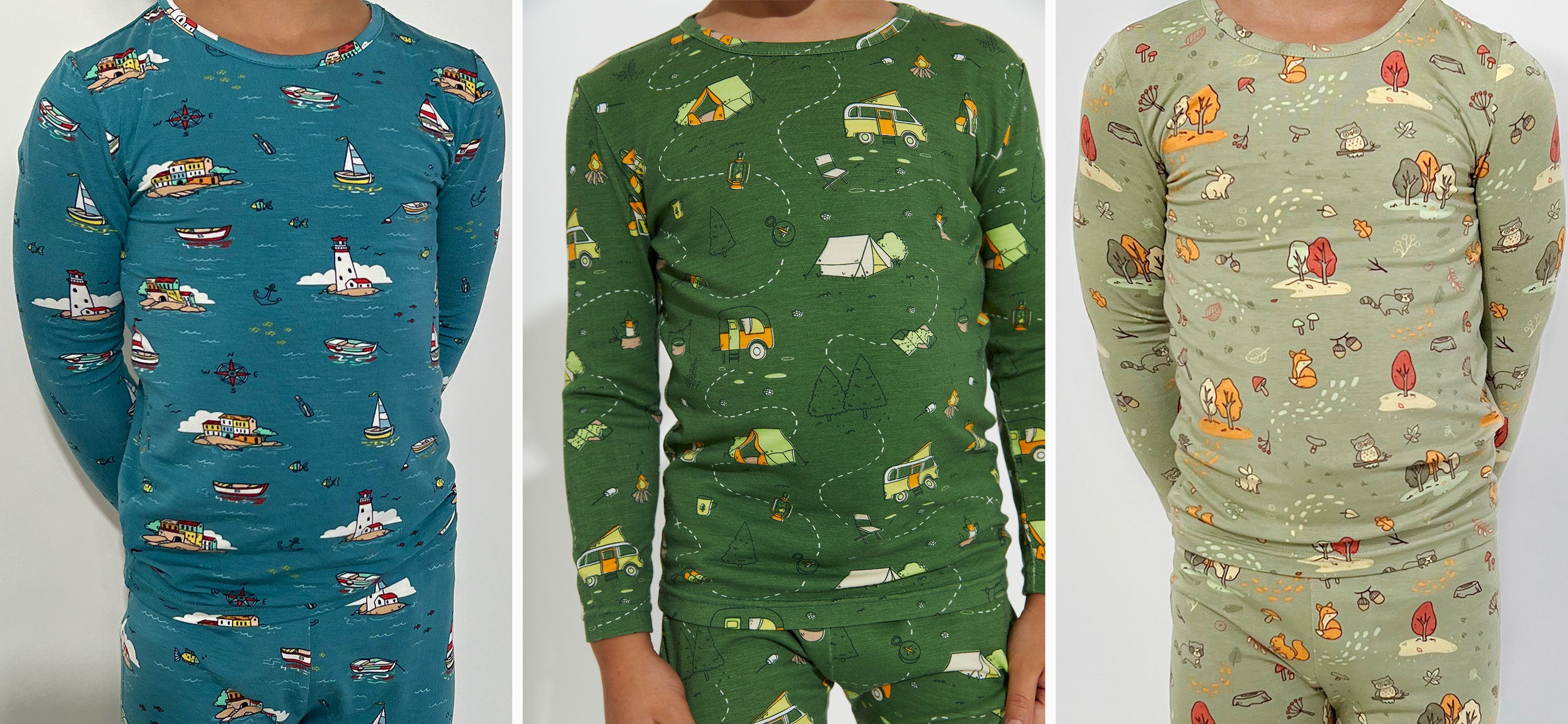 Fall Bamboo Kids Pajamas | Limited Edition PJs on Sale - Bellabu Bear