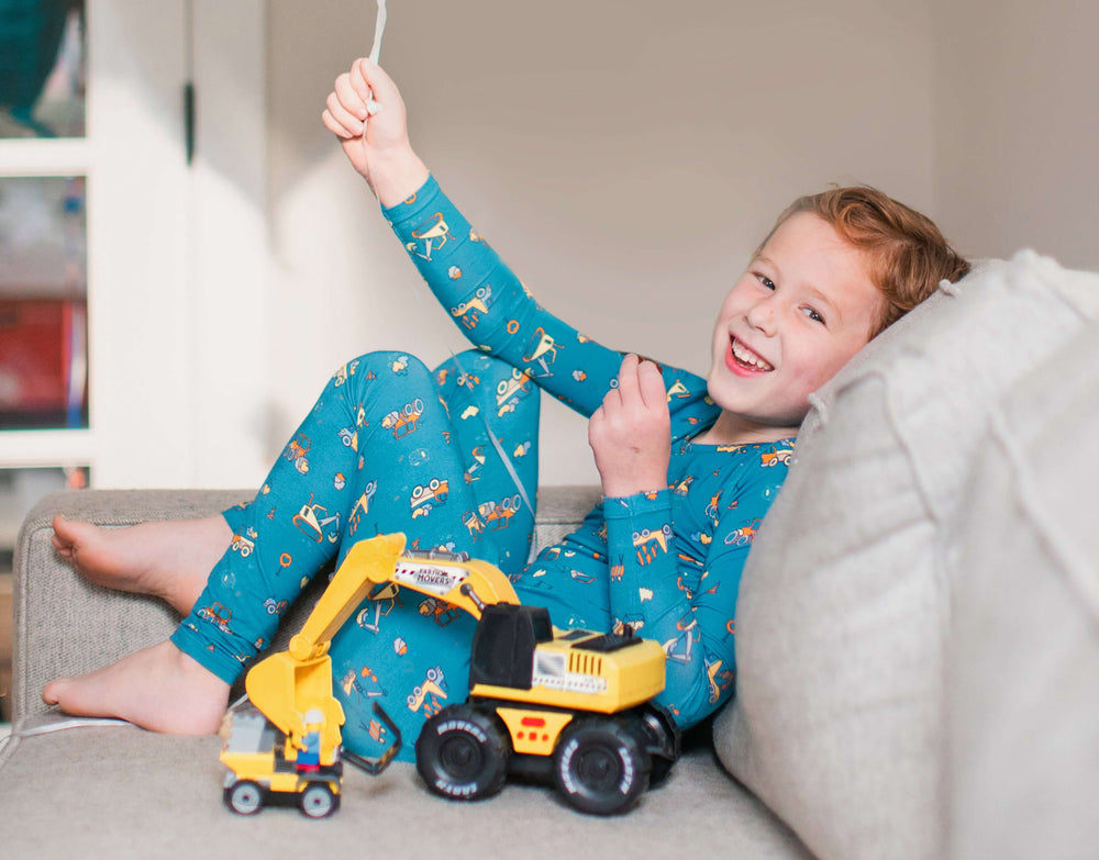 Love Trucks Bamboo Kids' Pajamas | Organic Children's Sleepwear