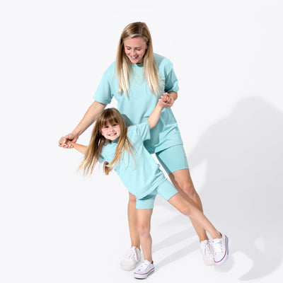 Dynamic Duo: Mommy & Me Matching Biker Short Sets Collection