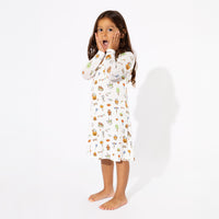 Halloween Treats Bamboo Girls' Long Sleeve Dress