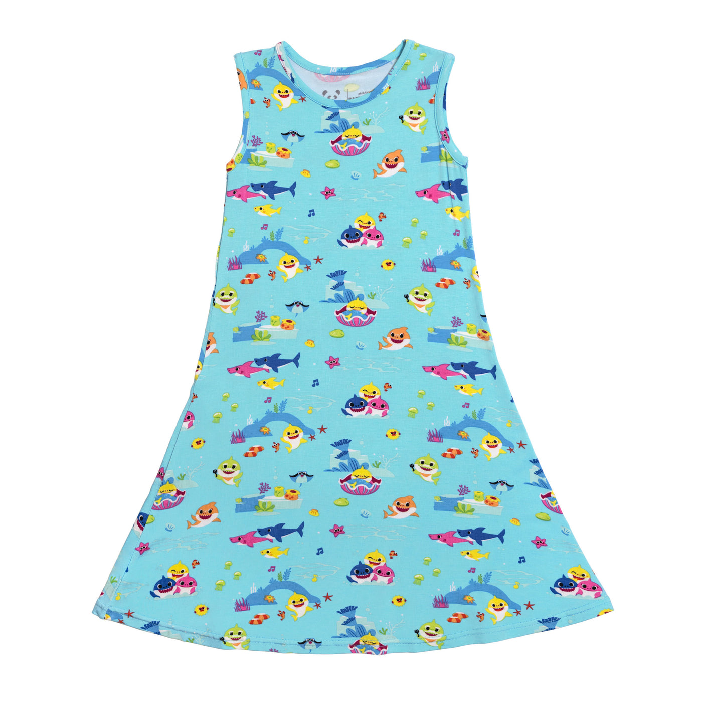 Baby Shark Bamboo Girls' Sleeveless Dress