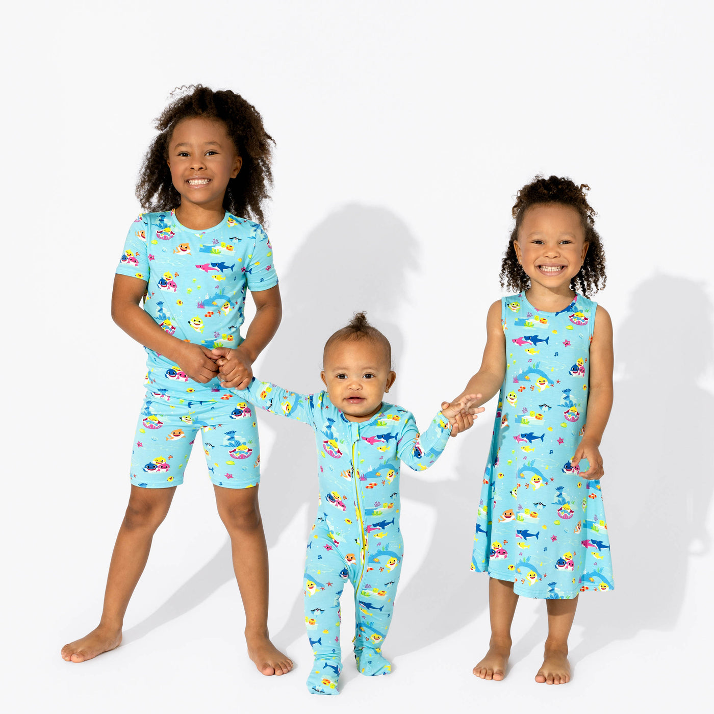 Baby Shark Bamboo Kids Pajama Short Set