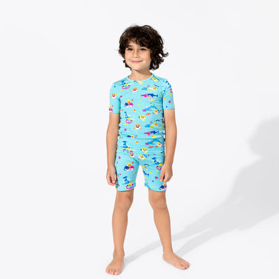 Baby Shark Bamboo Kids Pajama Short Set