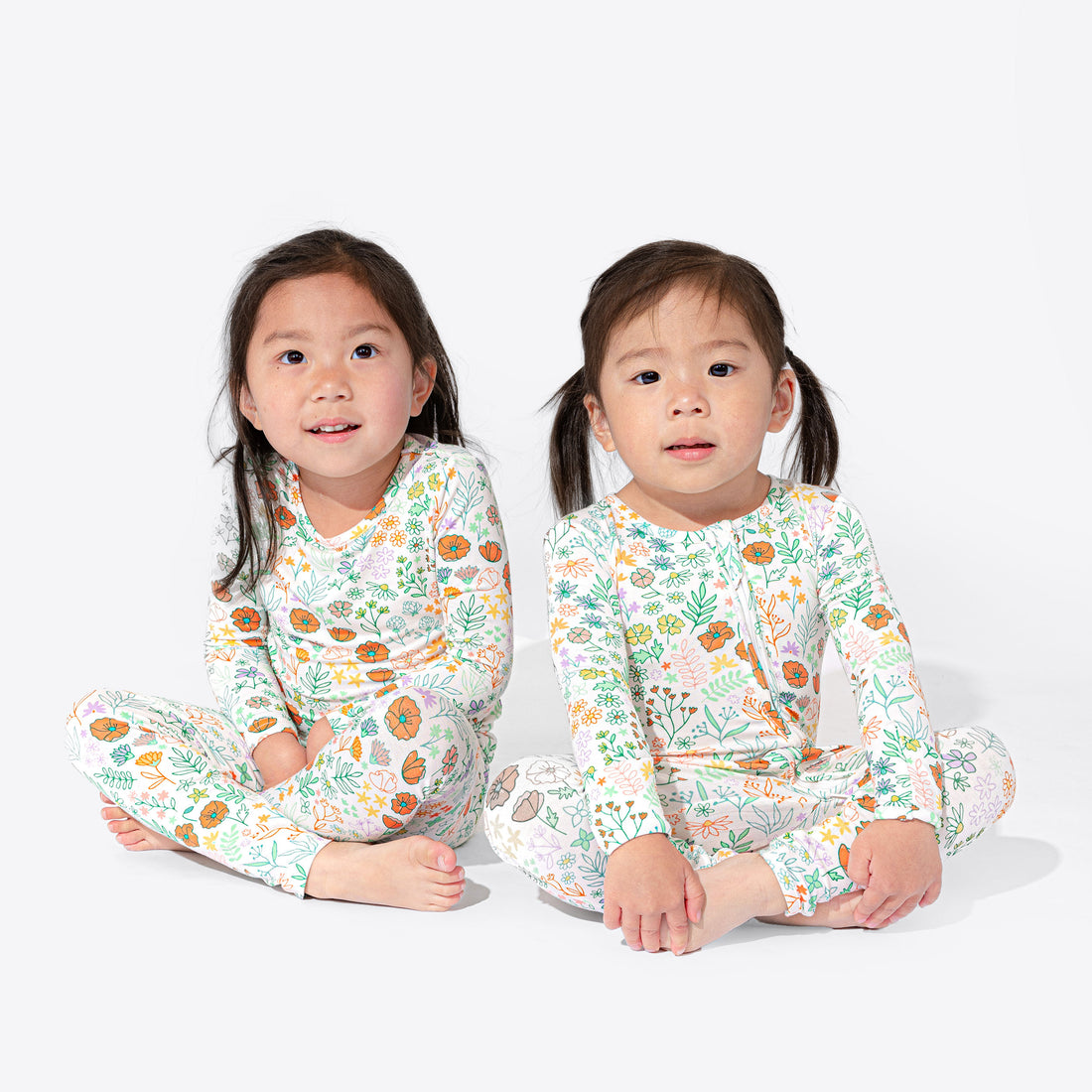 Summer Floral Bamboo Kids Pajamas