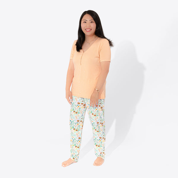 Summer Floral Bamboo Women's Pajama Set