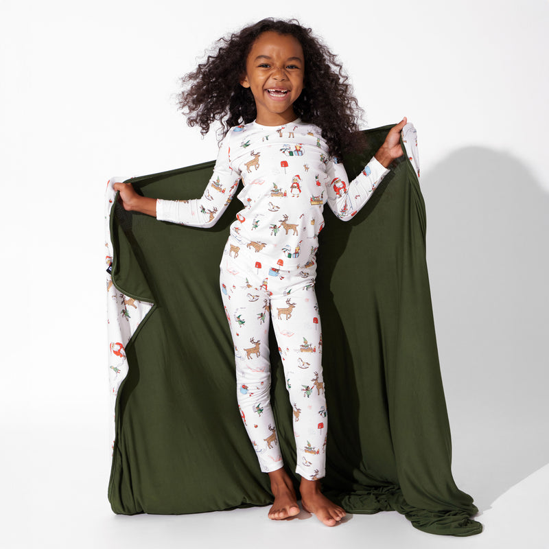 Santa's Workshop Bamboo Kids Pajamas