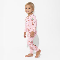 Nutcracker Pink Bamboo Convertible Footie