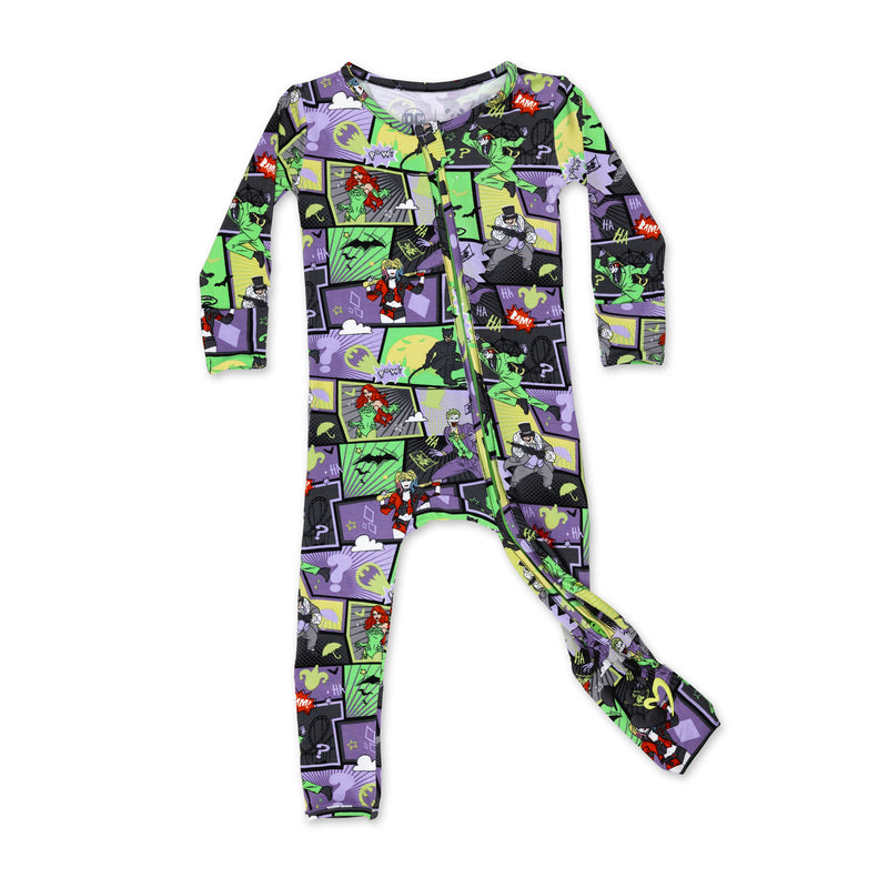 Batman Baddies Bamboo Convertible Footie