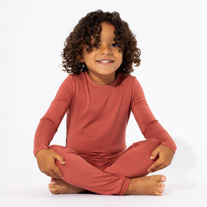 Terracotta Bamboo Kids Pajamas