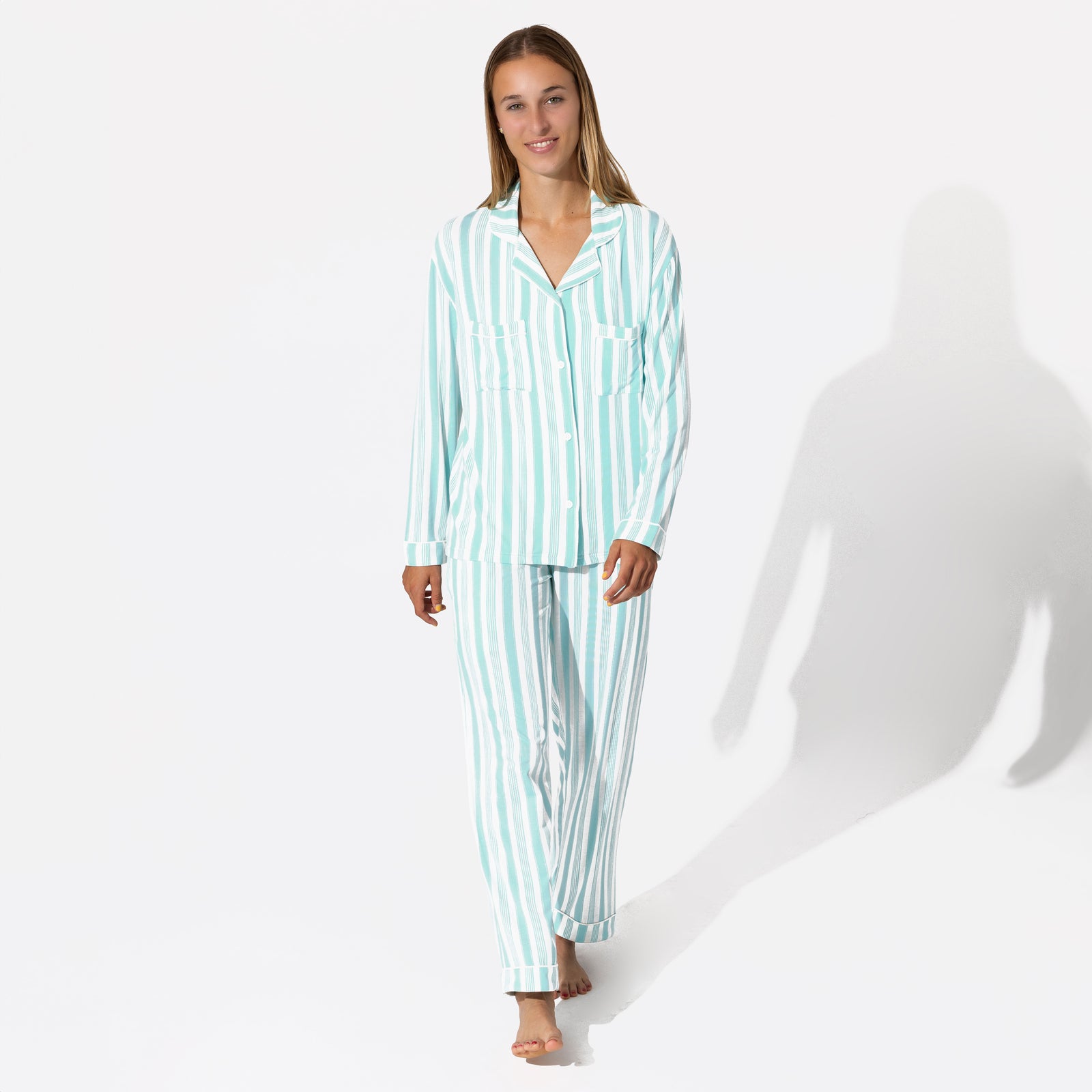 Slumber Stripes Bamboo Women's Pajama Set
