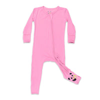 Bubblegum Pink Bamboo Convertible Footie