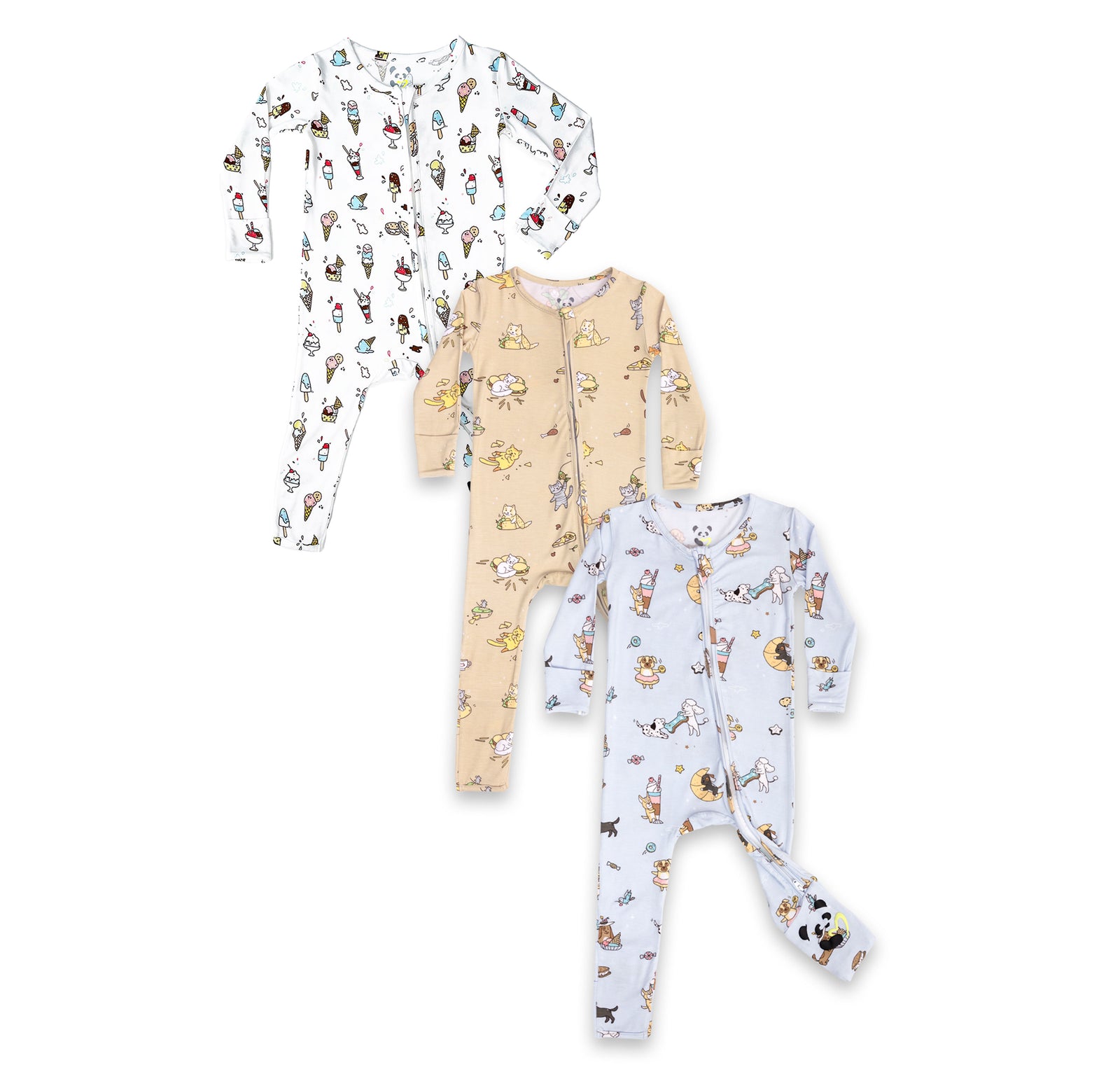 Tasty Treats Bundle - Bamboo Convertible Footies