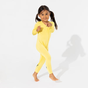 Sunshine Yellow Bamboo Convertible Footie