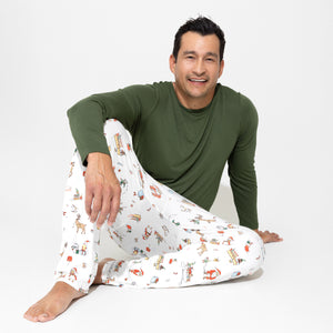 Santa's Workshop Bamboo Men's Pajama Set