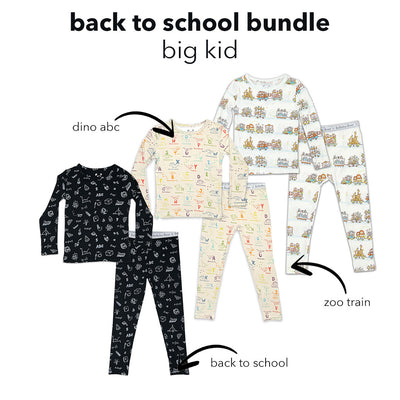 Back to School Bundle - Big Kids Bamboo Pajamas
