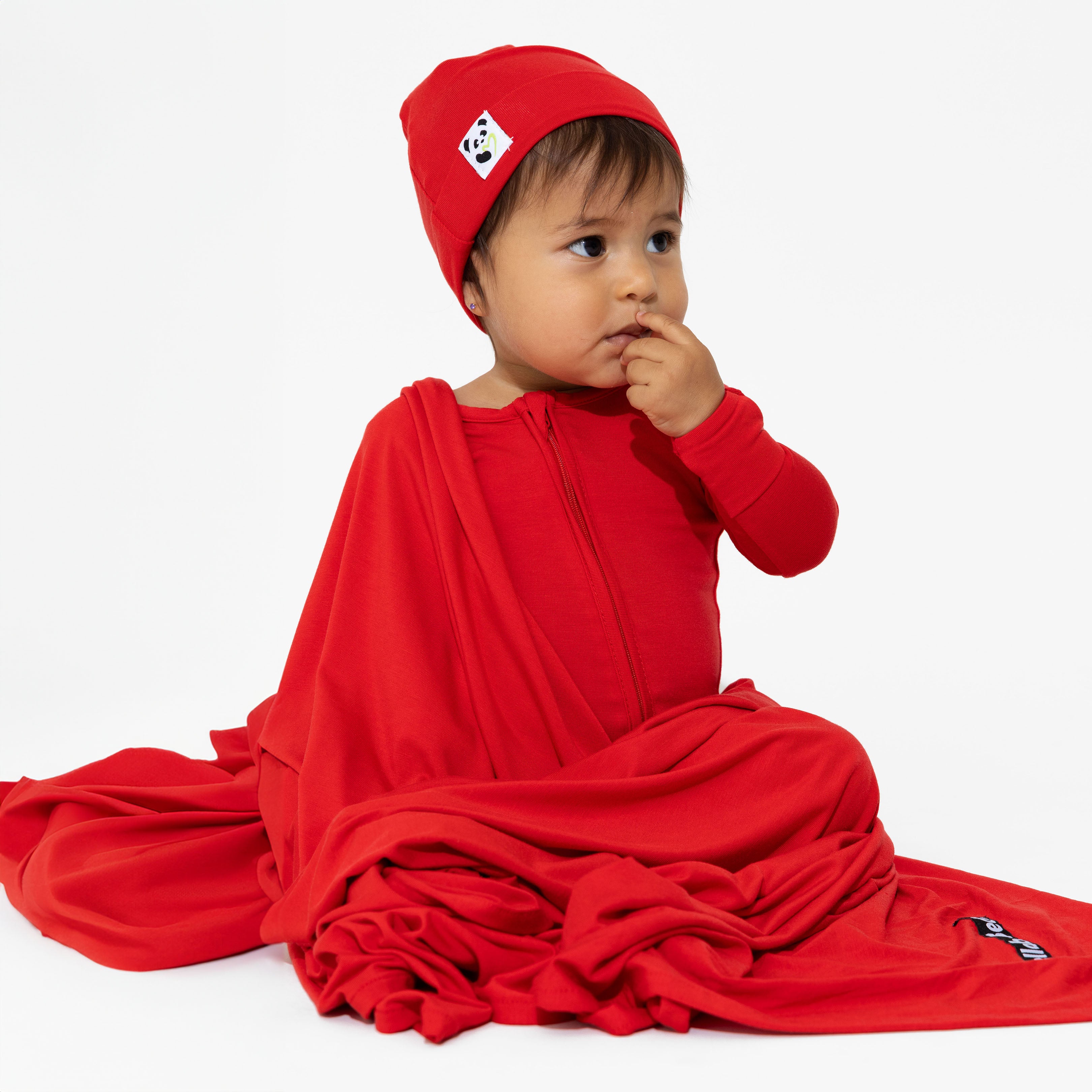 Little Bum Bums Bamboo Skelebrate Swaddle sold Beanie Set