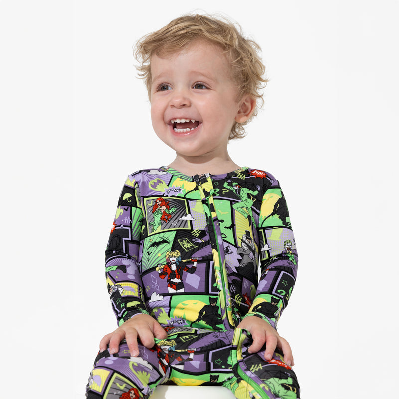 Batman Baddies Bamboo Convertible Footie