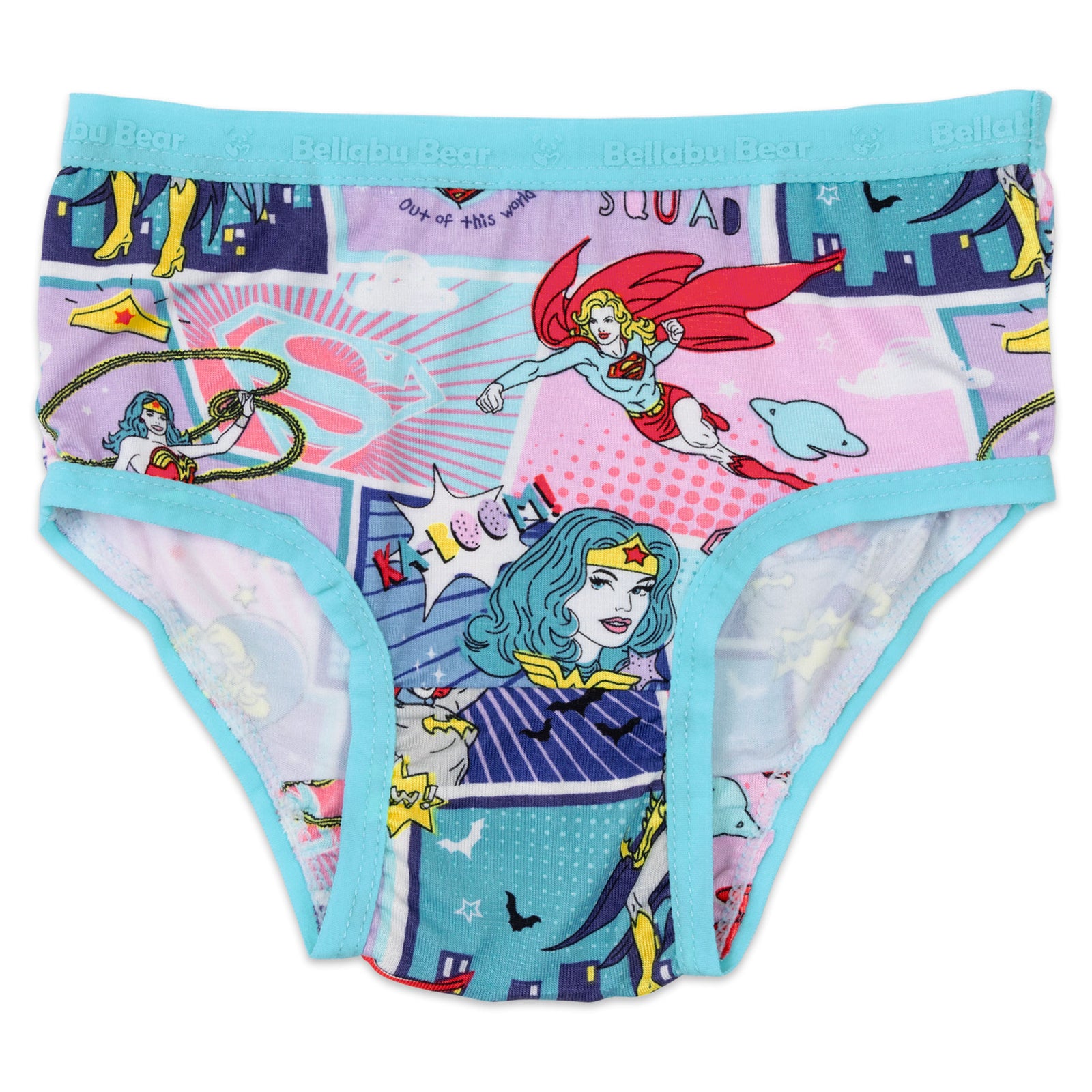 Wonder Woman Bamboo Girls' Underwear 7-Pack