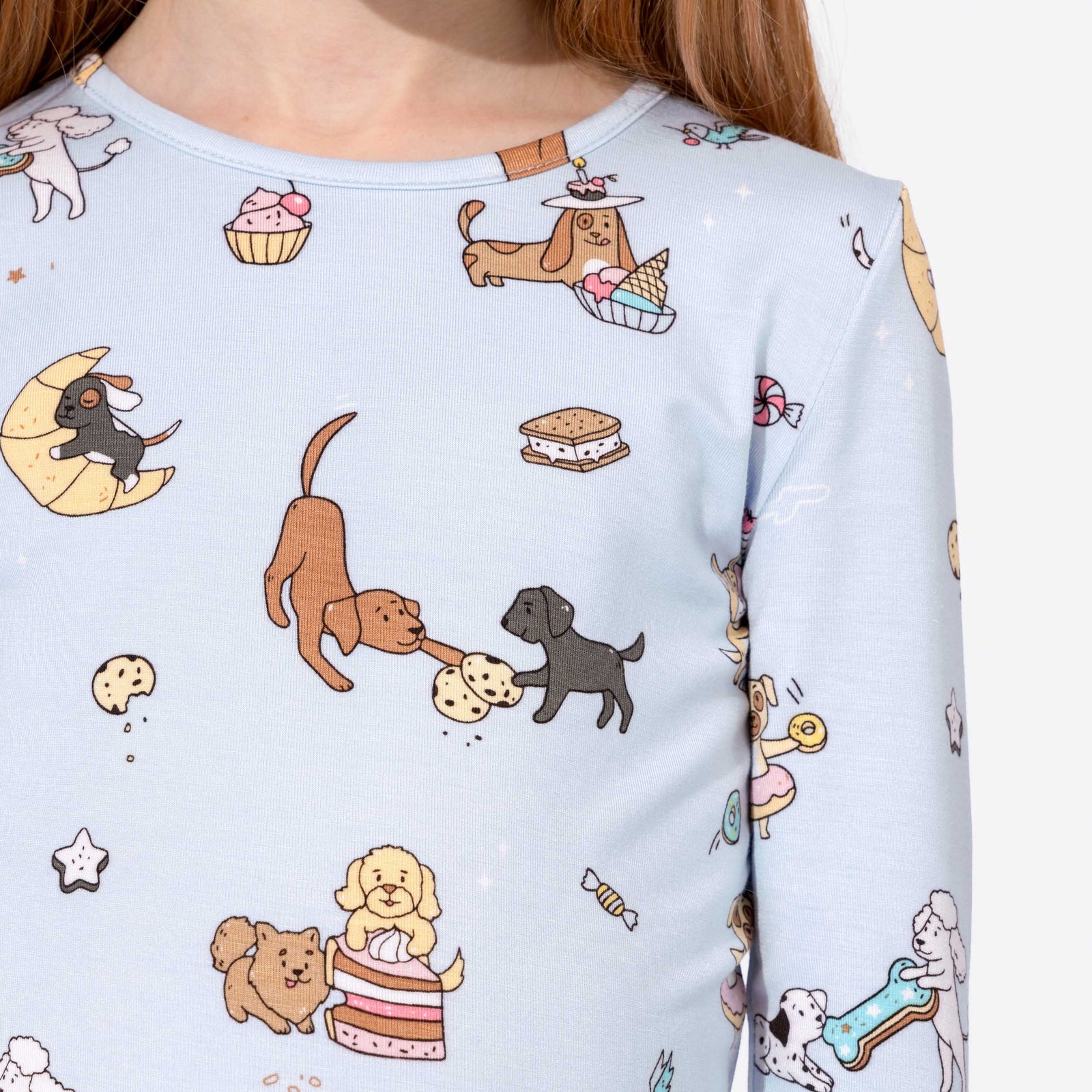 Dessert Dogs Bamboo Kids Pajamas