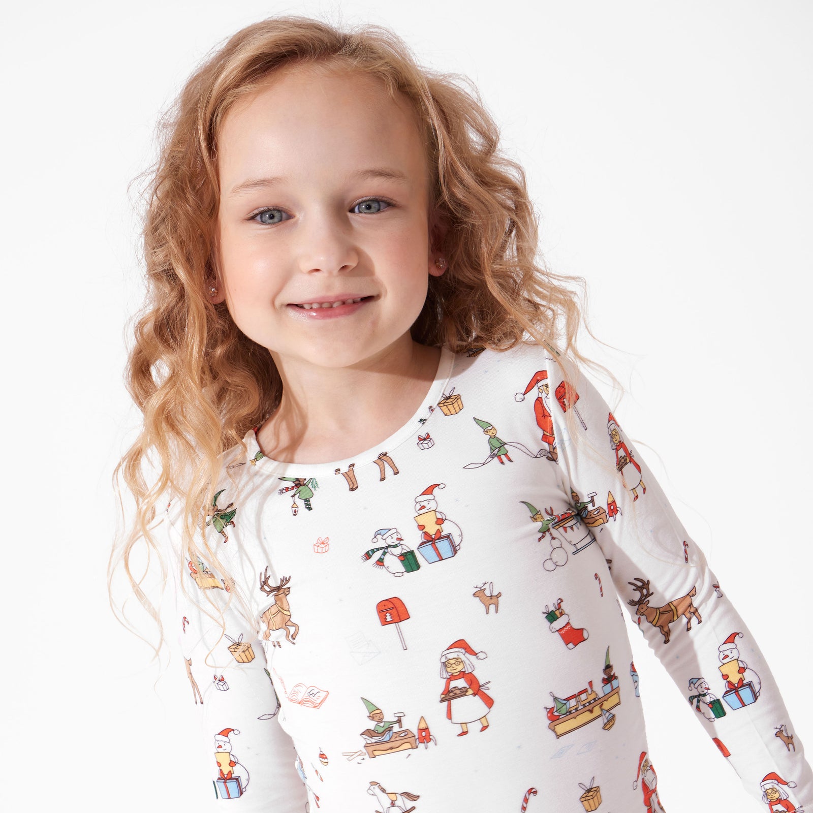 Santa's Workshop Bamboo Kids Pajamas