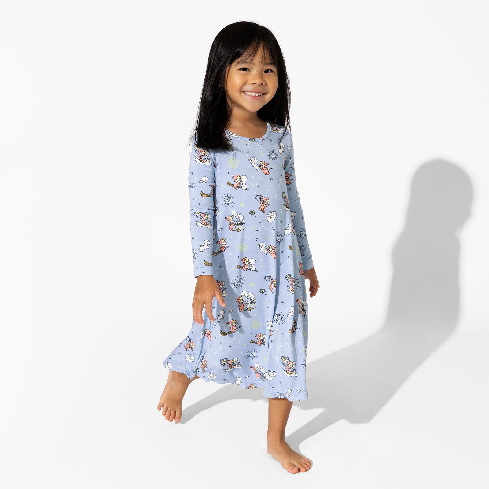 Casper & Wendy Bamboo Girls' Long Sleeve Dress