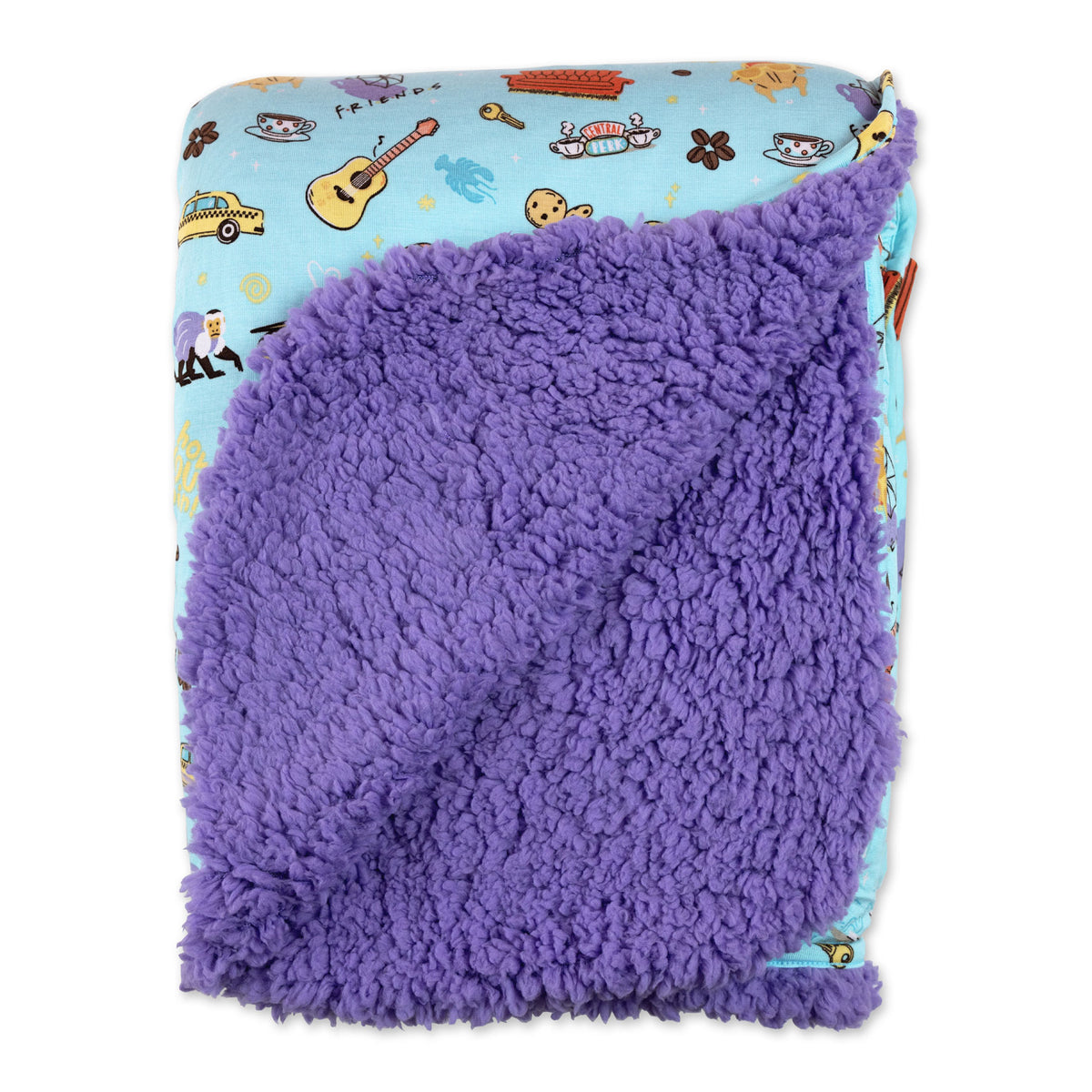 Perk Cloth Central Perk FRIENDS Bamboo Sherpa Blanket: Cozy & Iconic Comfort ...