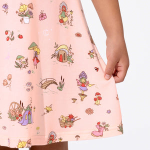 Fairy Garden Bamboo Girls' Short Sleeve Dress