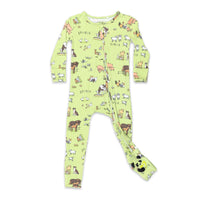 Farm Animals Bamboo Convertible Footie