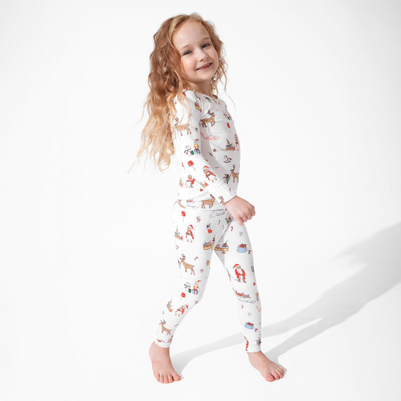 Santa's Workshop Bamboo Kids Pajamas