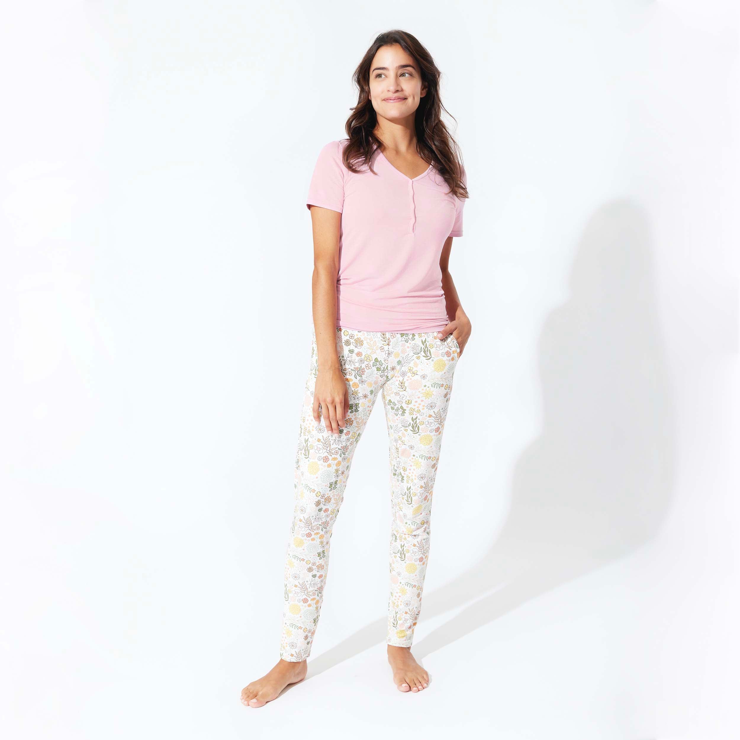 Fall Floral Bamboo Women's Pajama Set: Cozy Comfort and Autumn 