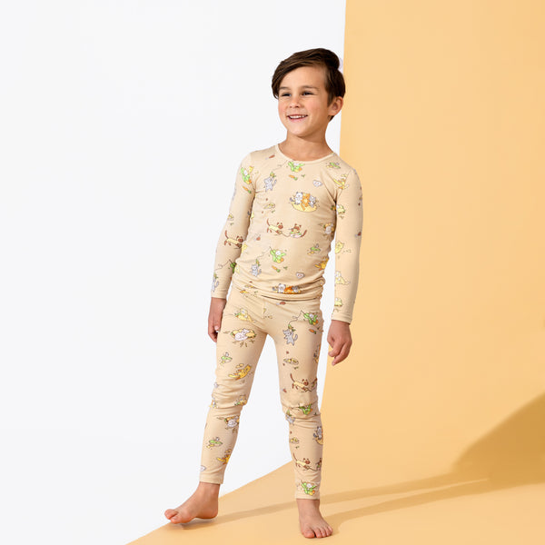 Foodie Cats Bamboo Kids Pajamas