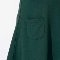 Forest Green Bamboo Terry Daywear Girls' Long Sleeve Dress