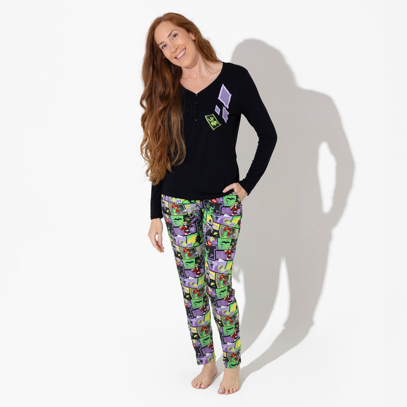 Batman Baddies Bamboo Women's Pajama Set