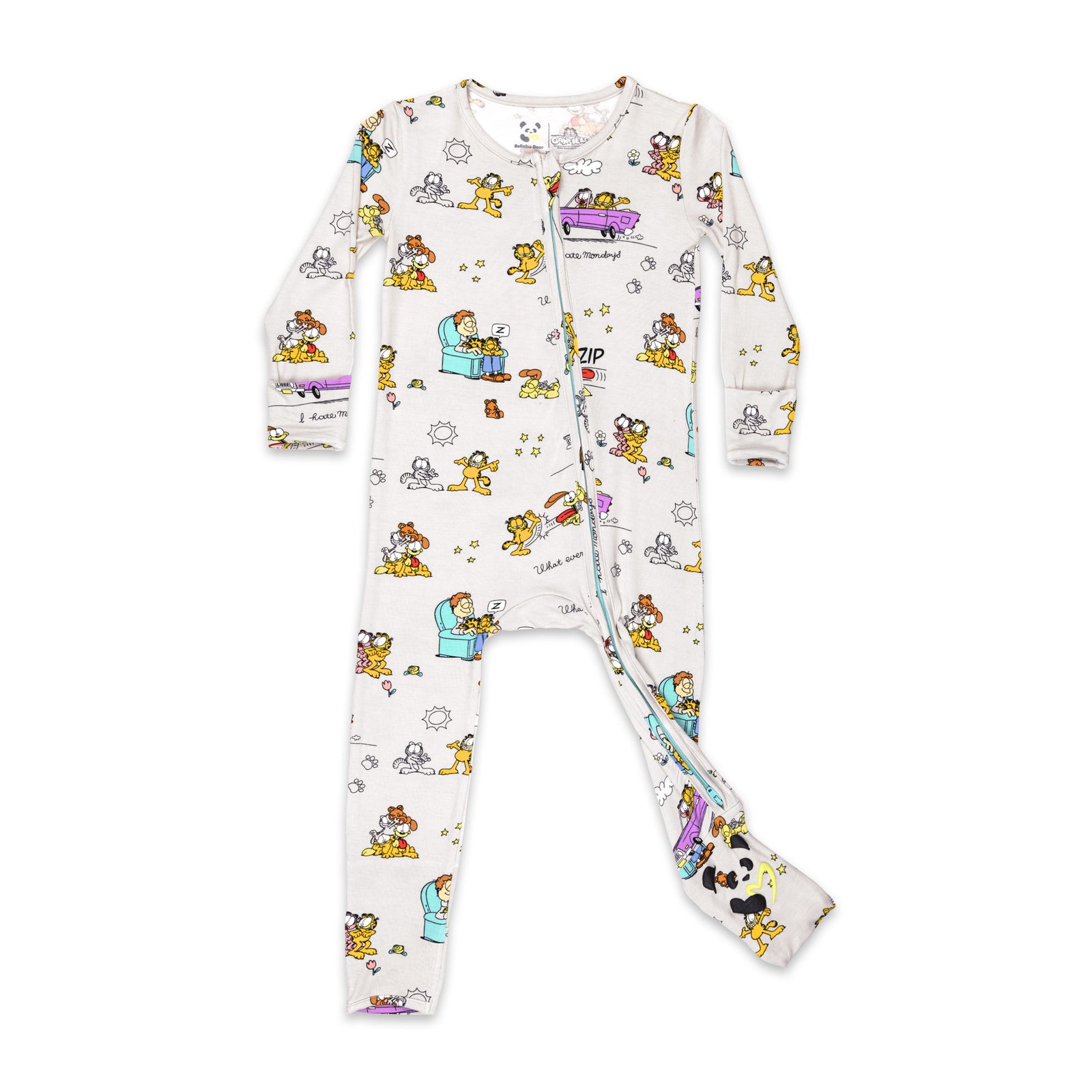 Garfield & Friends Bamboo Convertible Footie