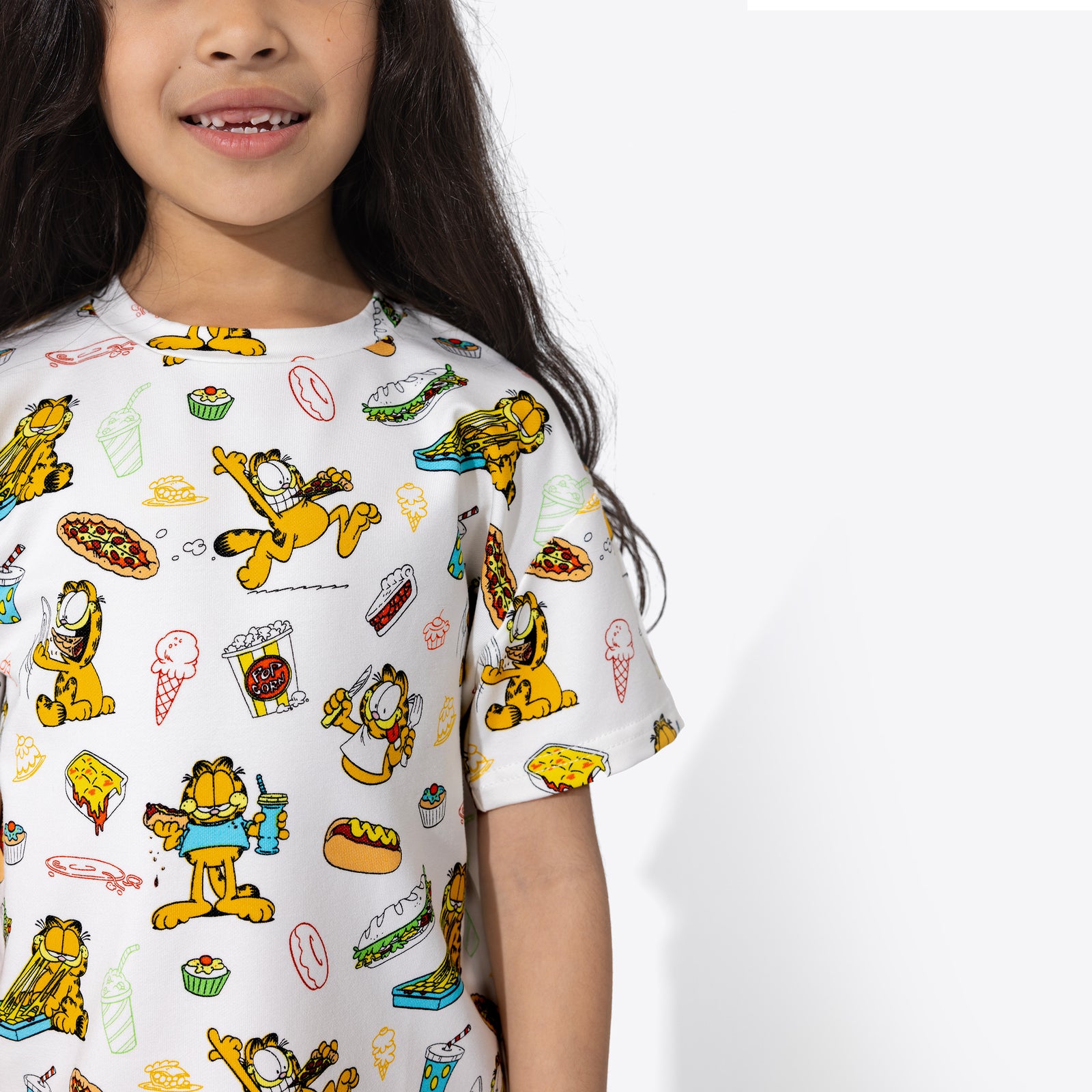 Garfield: Snack Attack Bamboo Terry Kid's Oversized Tee & Biker Short Set