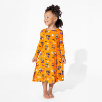 PAW Patrol: Halloween Pups Bamboo Girls' Long Sleeve Dress