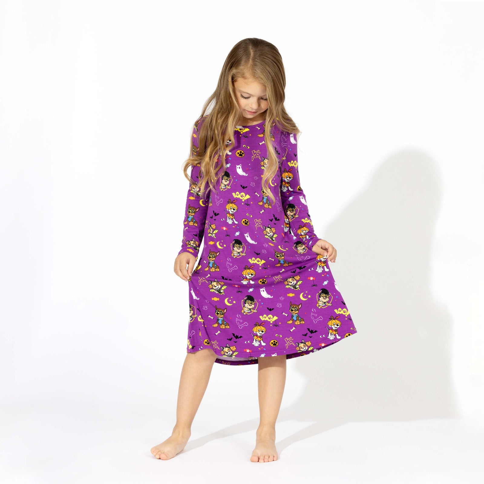 PAW Patrol: Halloween Bamboo Girls' Long Sleeve Dress