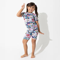 Justice League Heroines Bamboo Kids Pajama Short Set