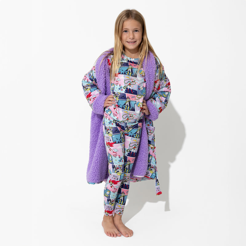 Justice League Heroines Bamboo Kids Pajamas