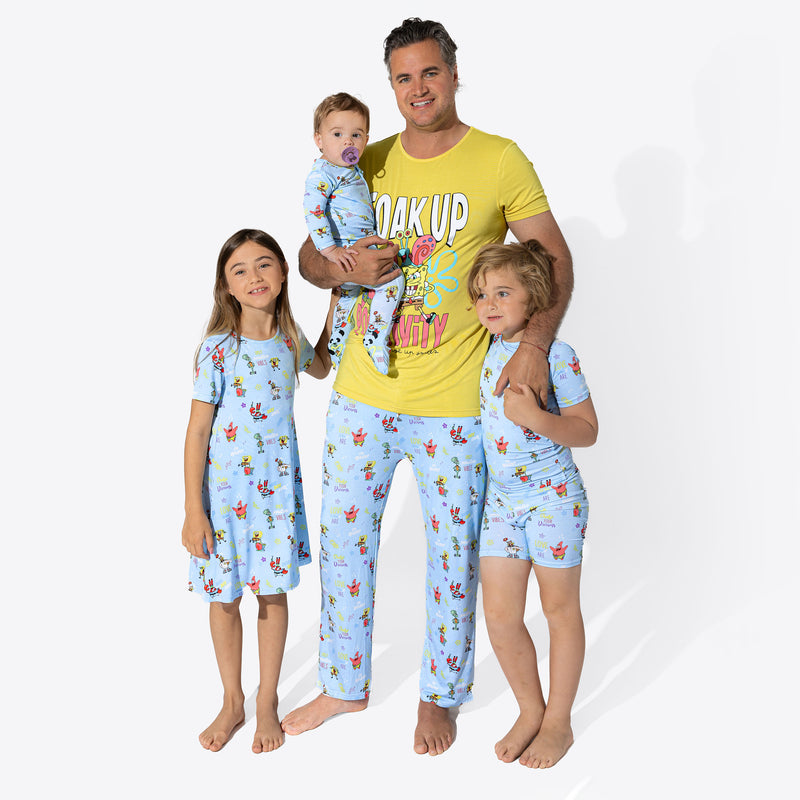 SpongeBob SquarePants: Good Vibes Bamboo Kids Pajama Short Set