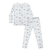 Grey Rainbows Bamboo Kids Pajamas